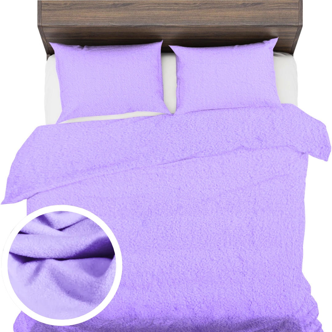 Povlečení Polarové 160x200+2x70x80 Fleece měkké, teplý podzim, zima, Vřes