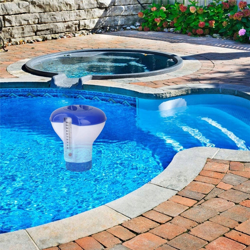 2w1 DUŻY DOZOWNIK Z TERMOMETREM PŁYWAK BOJA DO BASENU JACUZZI CHLORU 20g EAN (GTIN) 672737819233