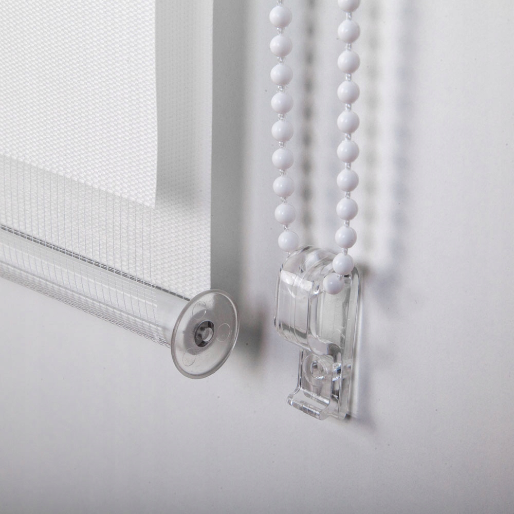 ROLETY DZIEŃ NOC WEWNĘTRZNE NA WYMIAR BEZINWAZYJNE 76x140CM JASNY SZARY Długość 140 cm