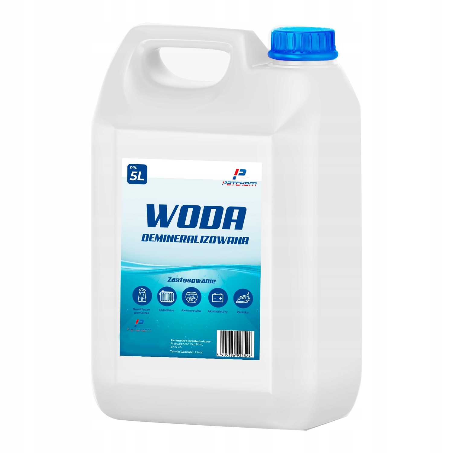 Woda demineralizowana destylowana ultra czysta 10 L atest