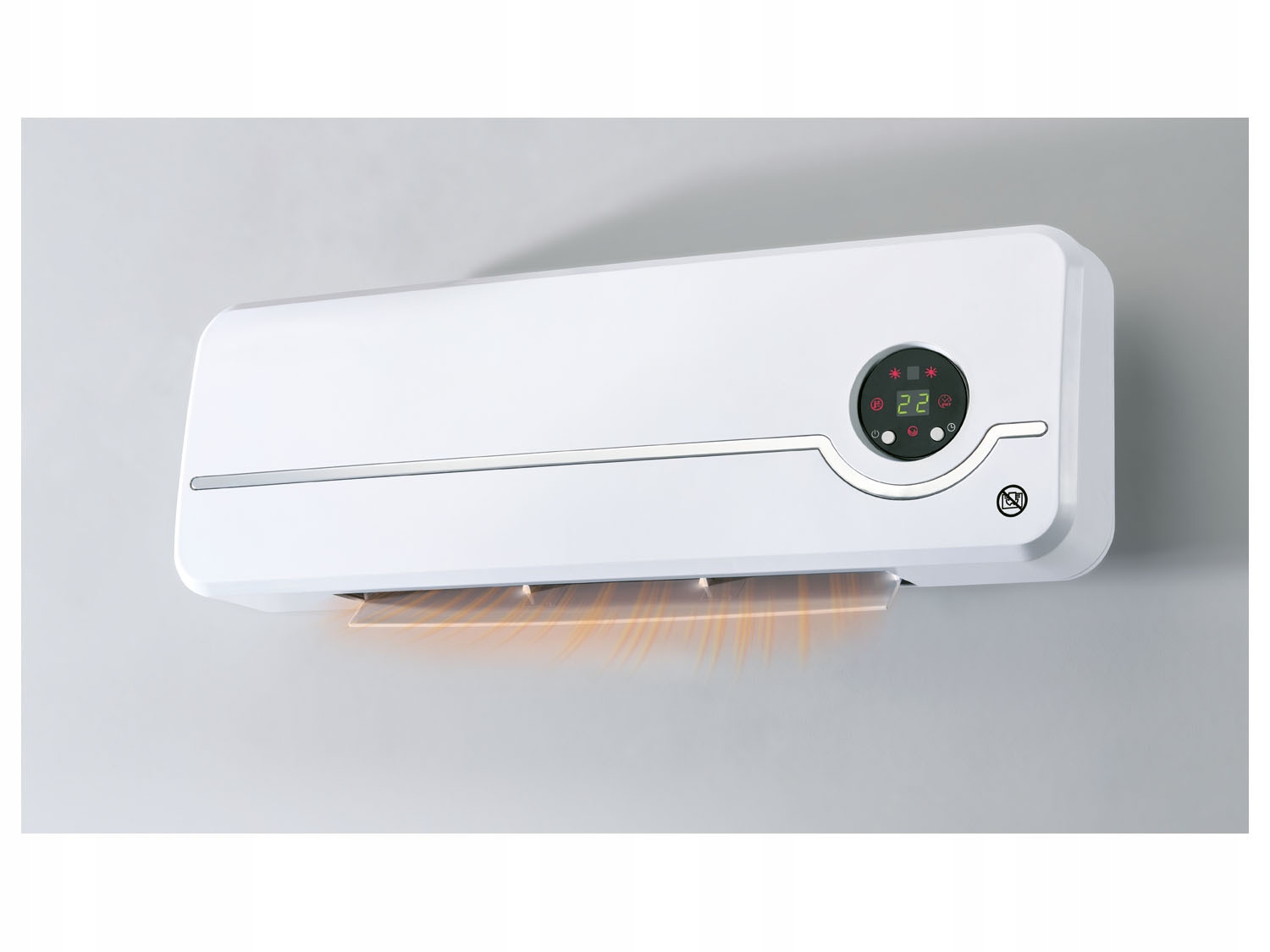 Grzejnik TERMOWENTYLATOR 2000W 19x565mm kurtyna powietrzna pilot Marka SilverCrest