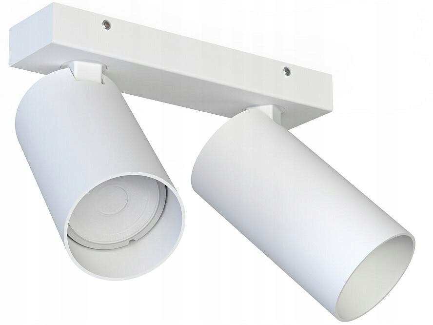 Stropní svítidlo Mono bílá kovová, pohyblivý reflektor 2x GU10