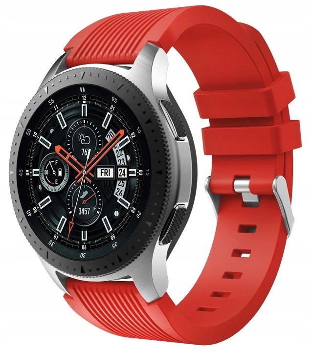 Pasek silikonowy do Samsung Galaxy Watch 46 mm – czerwony
