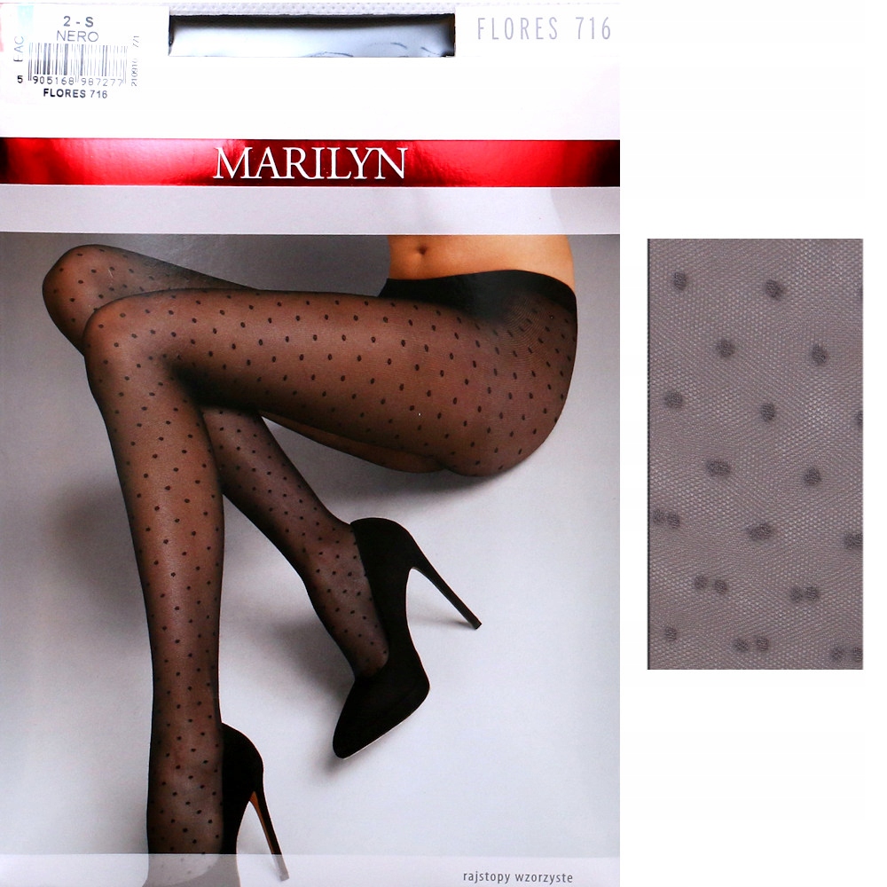 

Marilyn Flores 716 R4 rajstopy kropeczki grey
