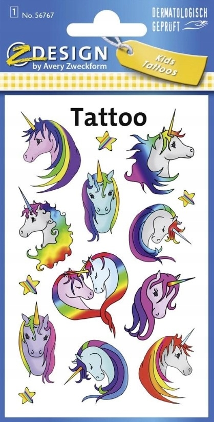 

Tatuaże dla dzieci Z design Jednorożce (56767)