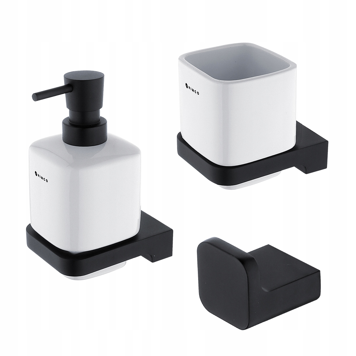Nimco Maya Čierna sada kúpeľňových doplnkov, patent design Mac set-31K-T-90_