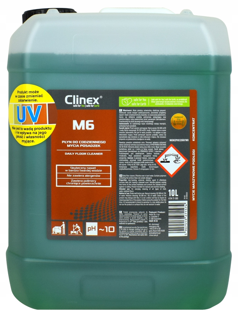 

Clinex M6 Medium 10L Niskopieniący Płyn Doposadzek