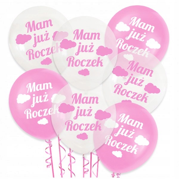 

Balon balony mix Mam już Roczek 10szt