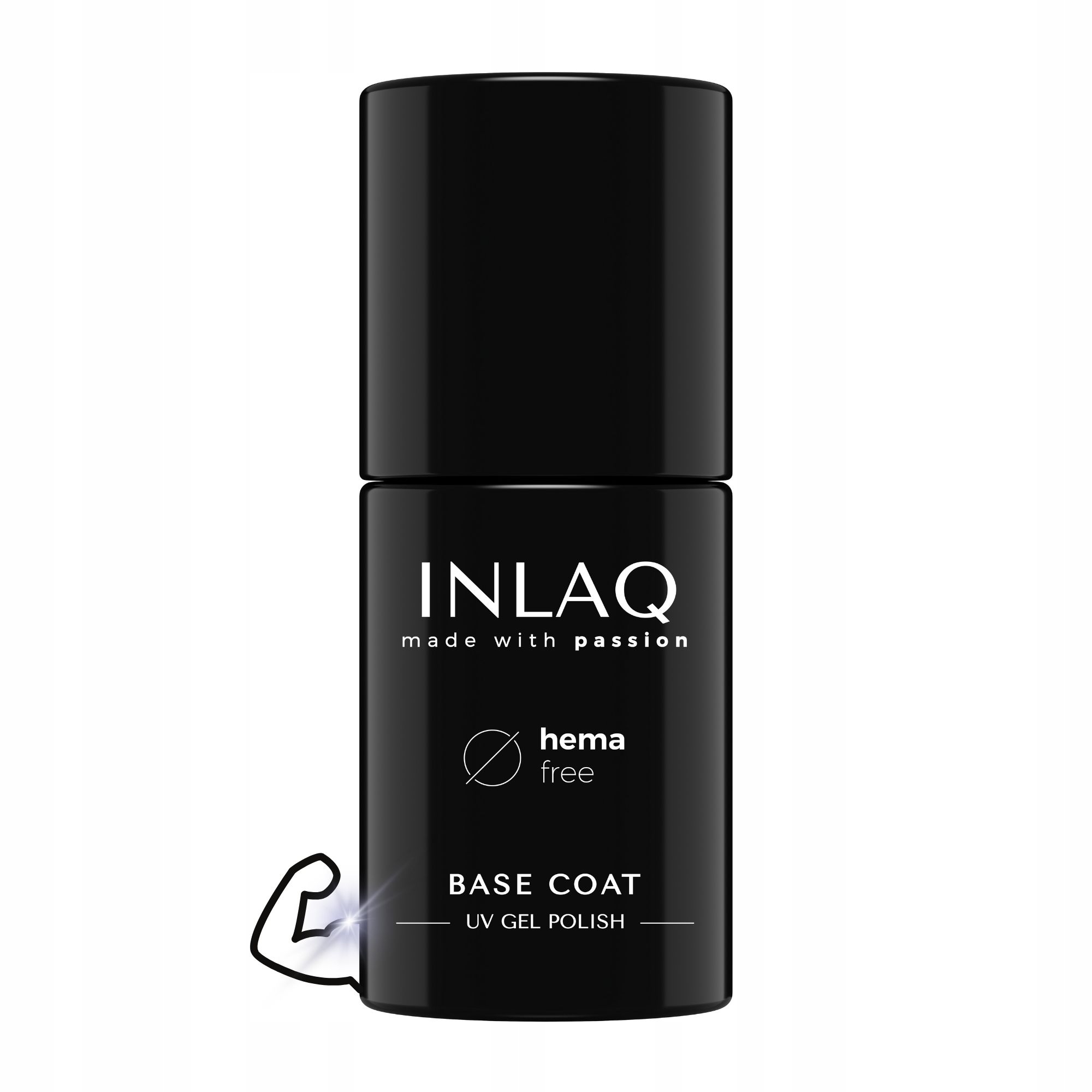 INLAQ Baza Hybrydowa HARD BASE BASE COAT 6ml