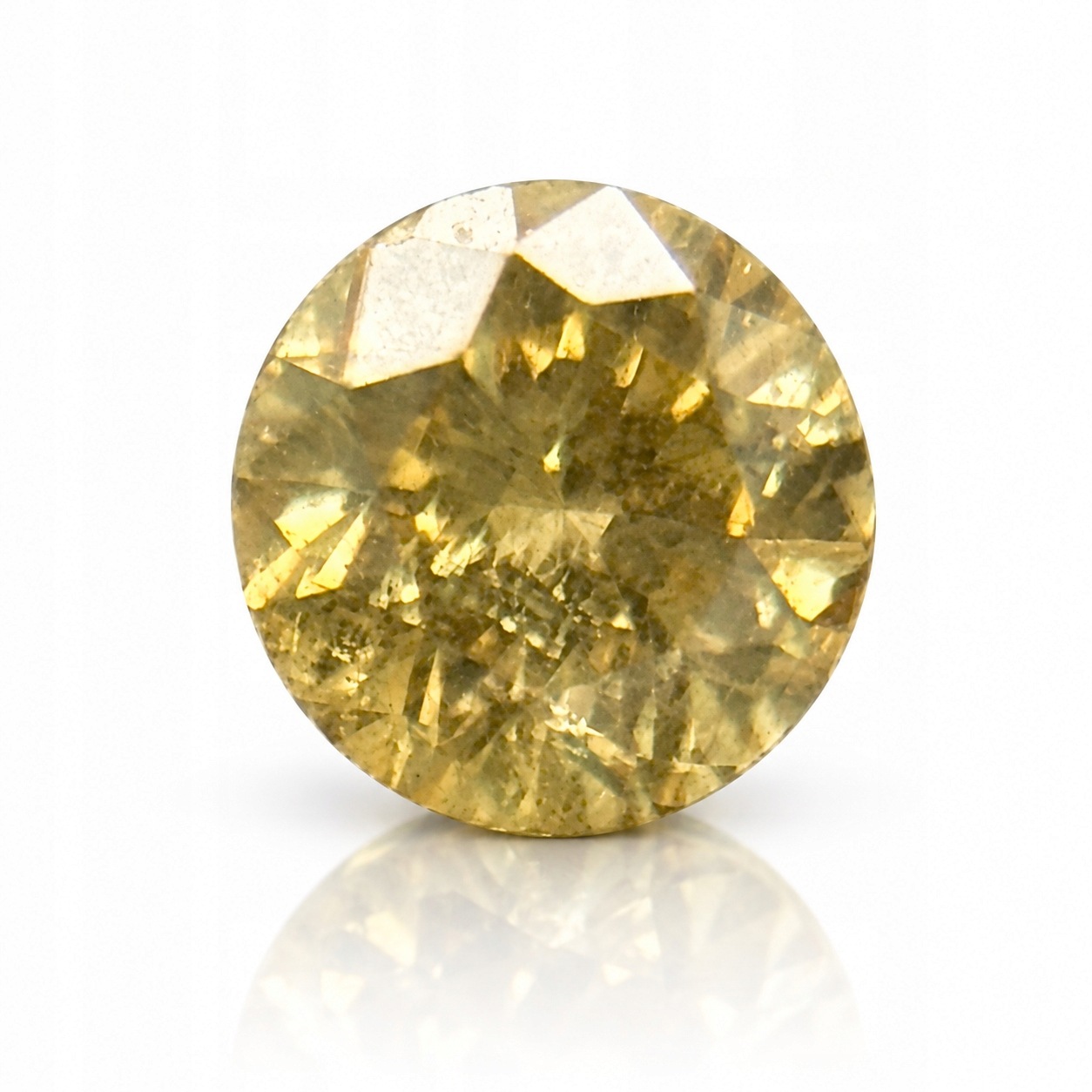 Přírodní diamant 0.03 ct Žlutý Briliant certifikát Wbd