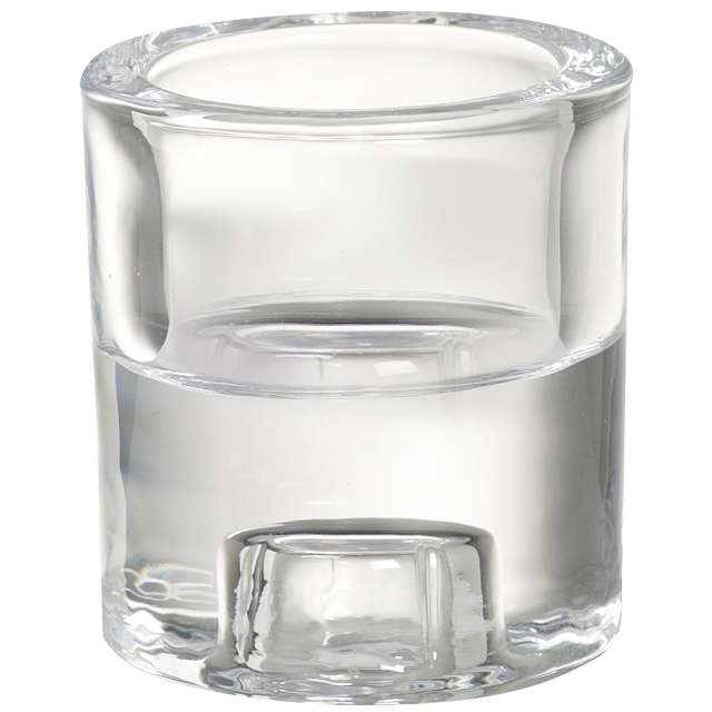 

szklany świecznik 2 W 1 uniwersalny tealight