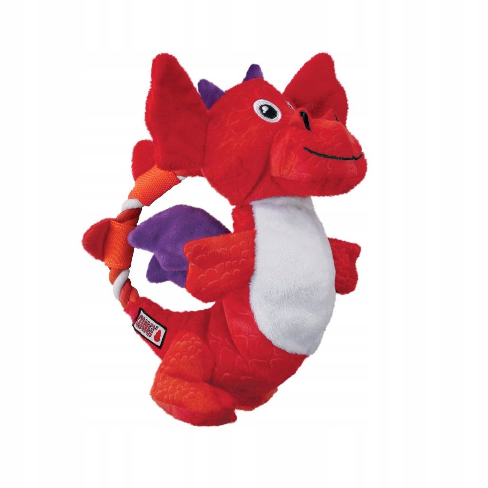 Levně Hračka pískací pro psa Kong K.Pes NKK21E Knots Dragon Assorted M/L