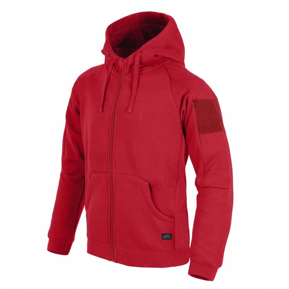 Helikon Mikina Urban Tactical Hoodie Lite FullZip Červená Bl-ulf-cb