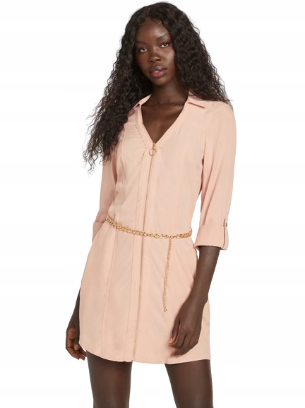 Guess dámské šaty Abelina starorůžové S