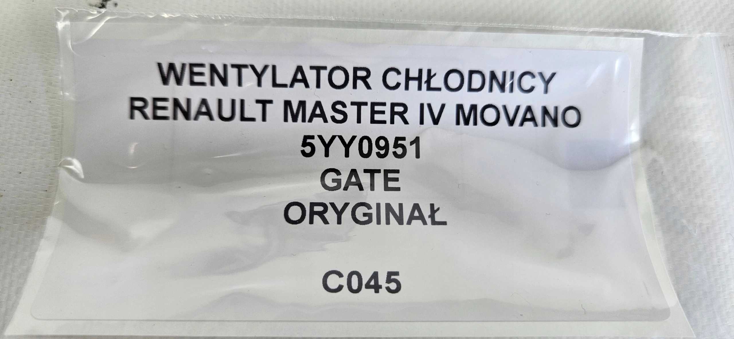 ventilátor chladiče RENAULT MASTER IV MOVANO ORYG