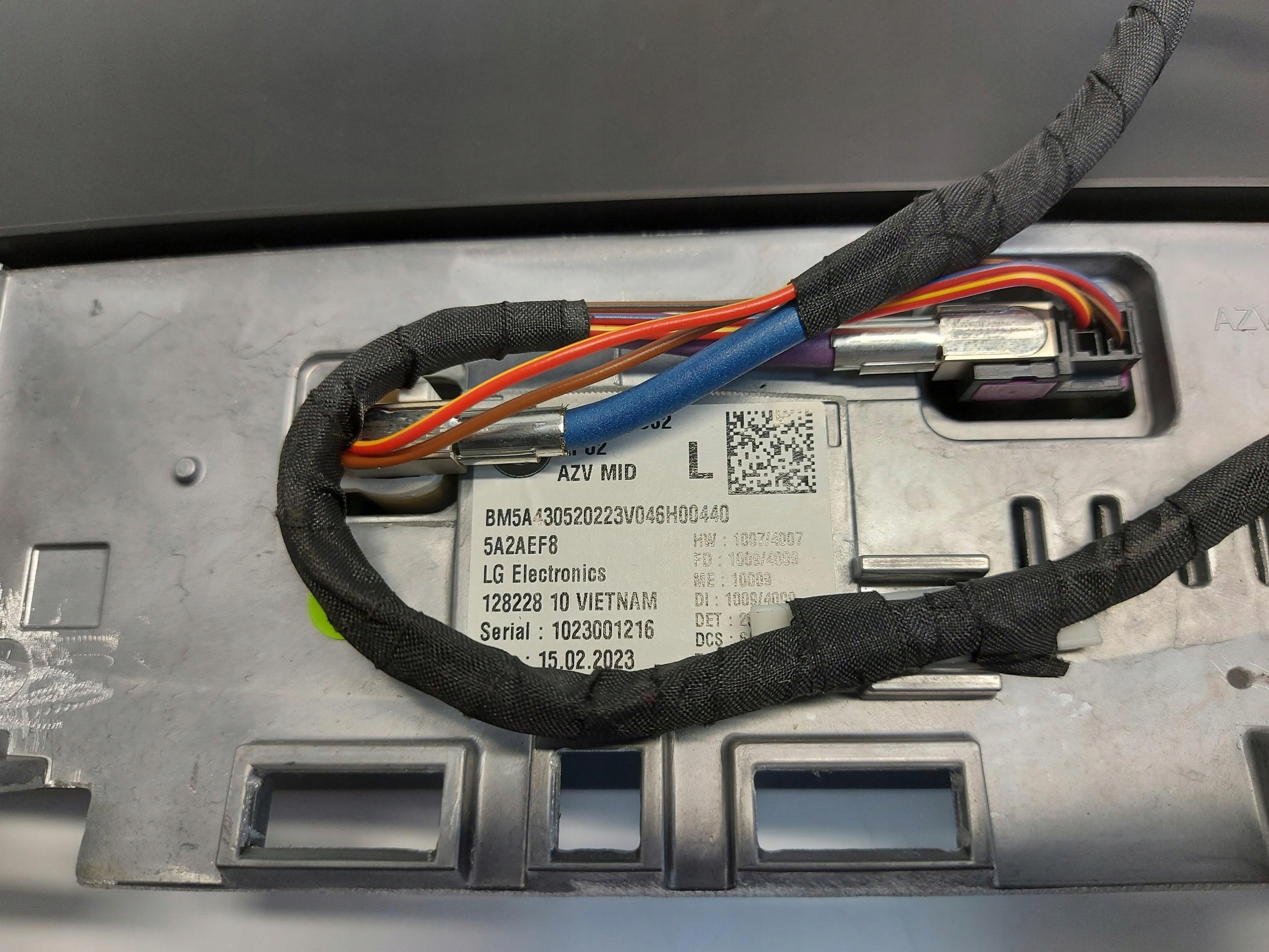 BMW iX1 X1 U11 dials ekran display UK RHD 5A43052