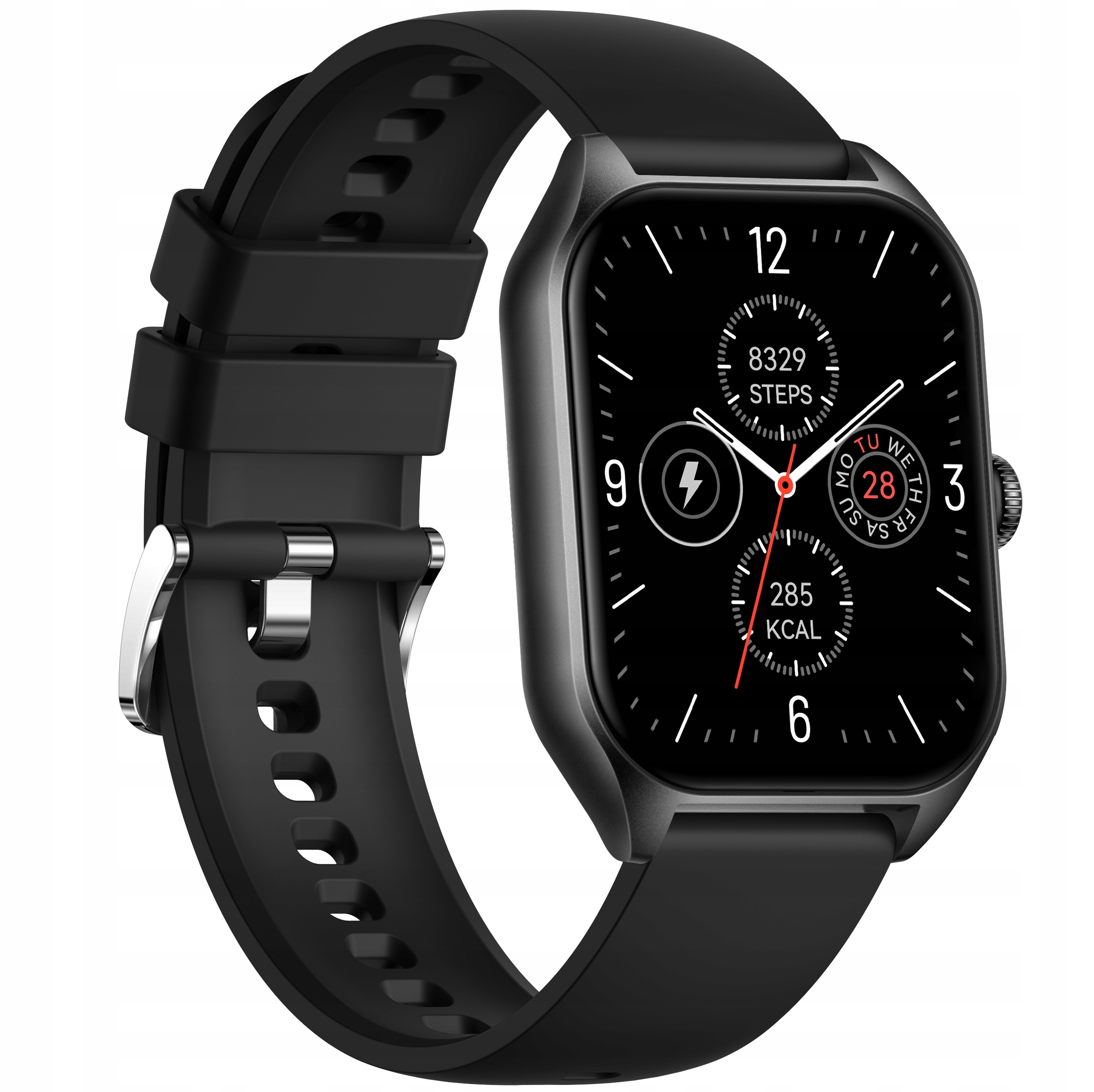 SMARTWATCH ZEGAREK RUBICON DAMSKI ROZMOWY MENU POLSKIE KROKI PULS CIŚNIENIE Transmisja danych brak