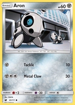 Karta Pokemon Aron (cin 65)