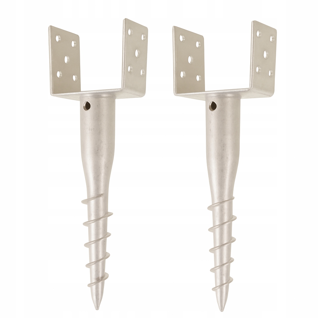 Aqbau 2 Kusy kotvící kolík šroubovaná do země U pozink držák sloupku 70x700 mm