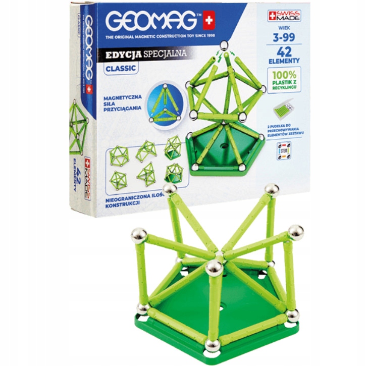 

Klocki Magnetyczne Geomag Classic 42 el. ITEM-277