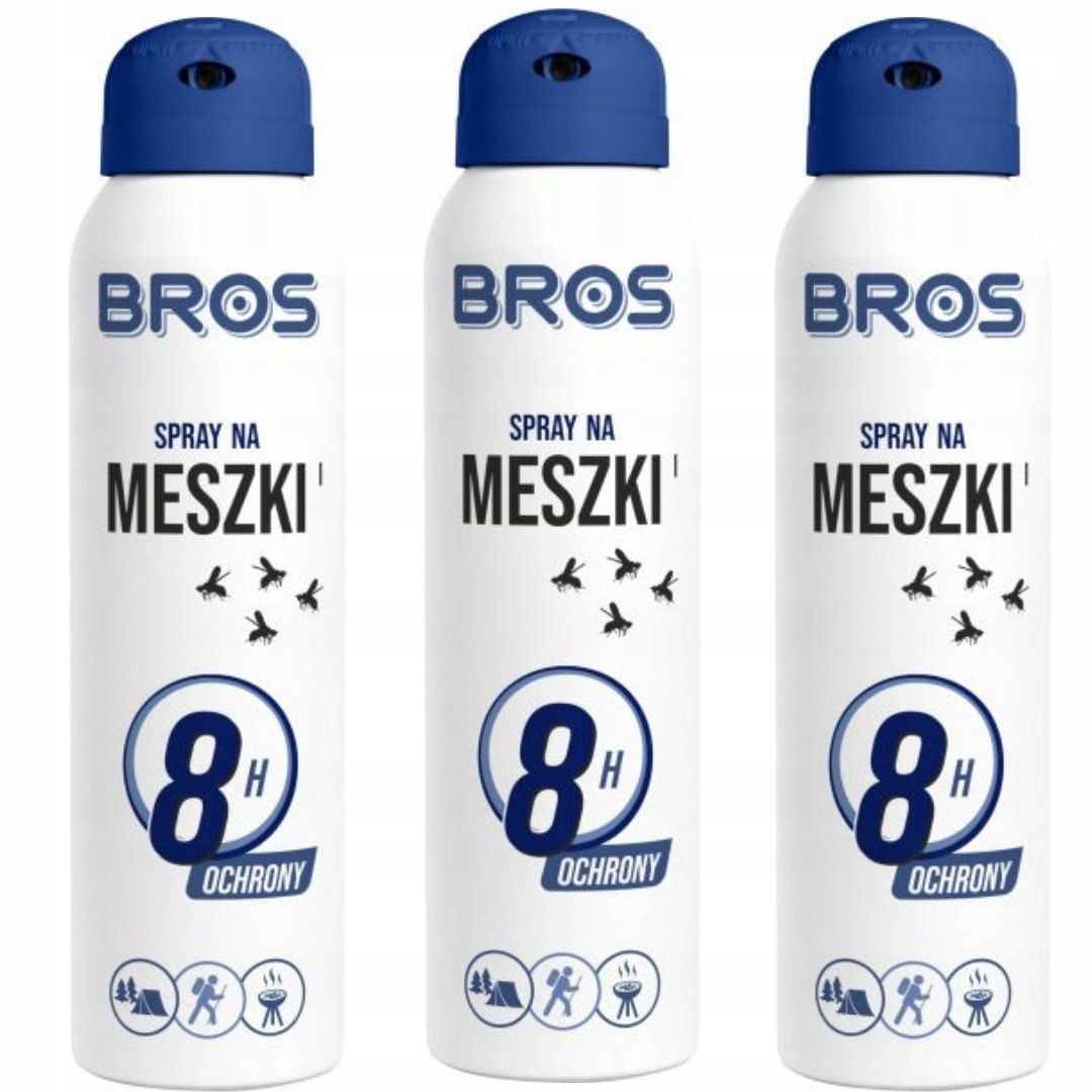 Spray na meszki Bros 90ml aktywna ochrona do 6h x3