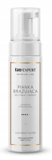 TanExpert Coconut Glow Nová Formula samoopalovací pěna 200 Ml