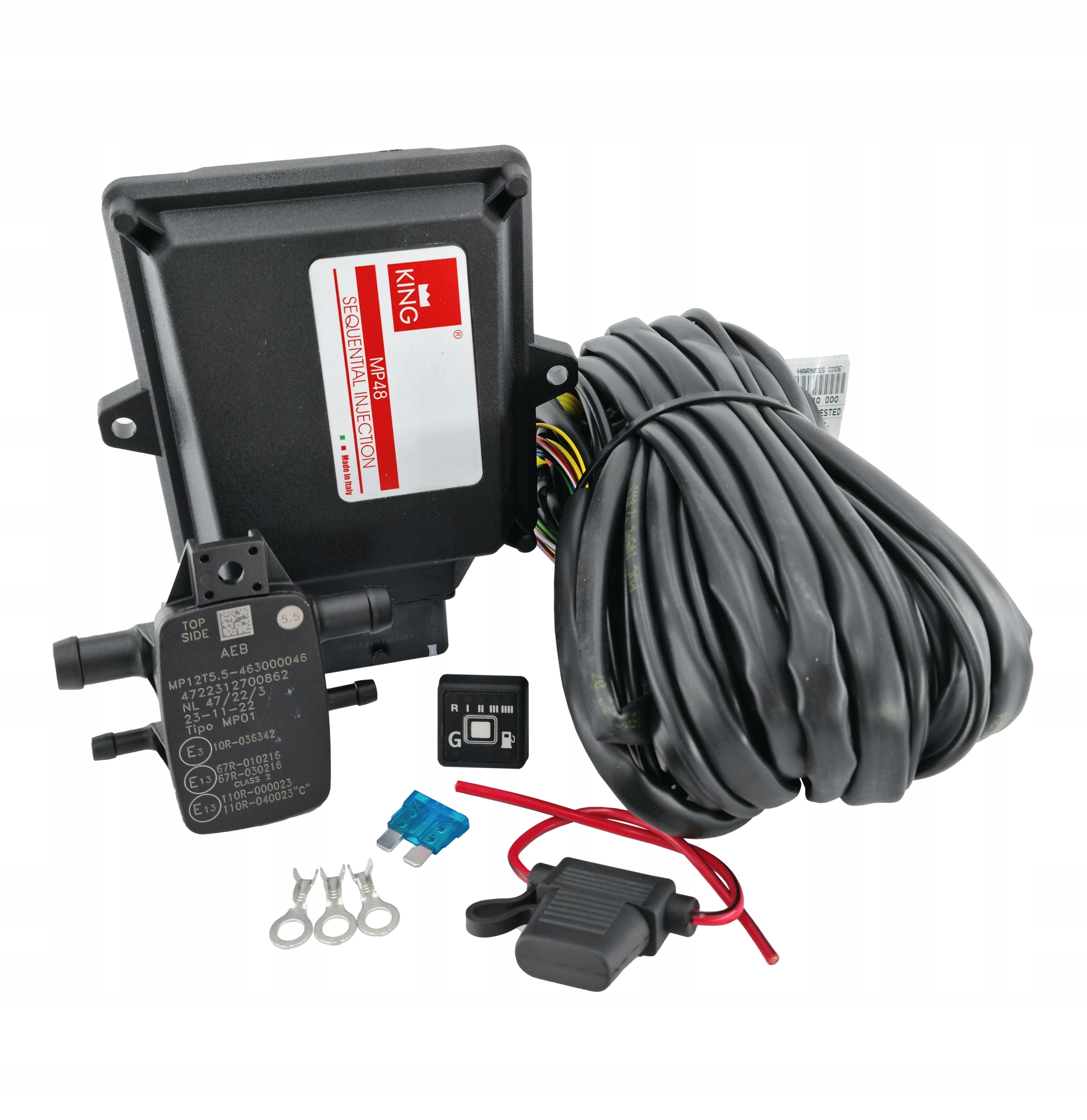 Aeb King Elektronika Ovladač Lpg Systém MP48 2-3-4CYL Vstřikování Více Bodů