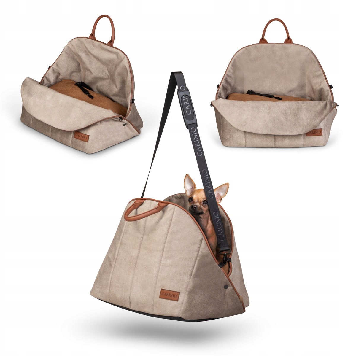 Levně Přepravní taška Pro Kočky na rámu M L Amis Carinio Měkká poduška