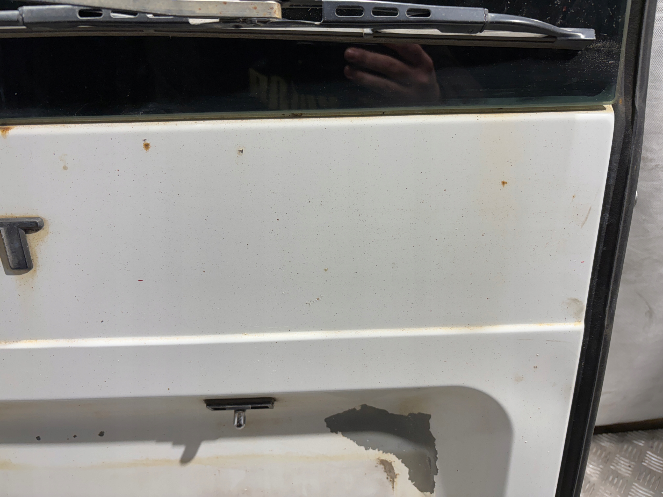 Tür links heck Ford Transit VII 7 MK7 k: Frozen White