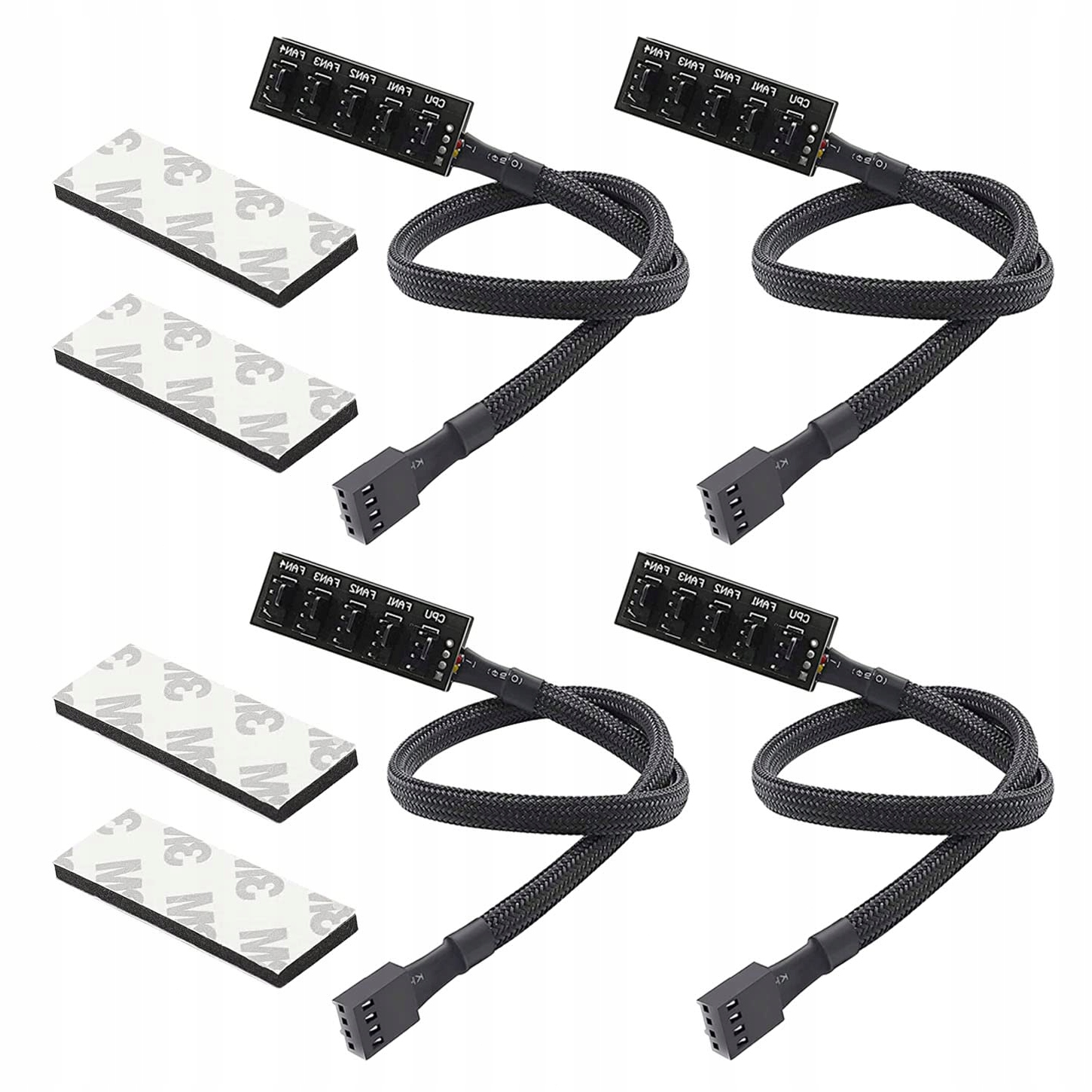 KONCENTRATOR WENTYLATORA PWM 4PIN 5 PORTOWY ROZDZIELACZ PLECIONY DO PC