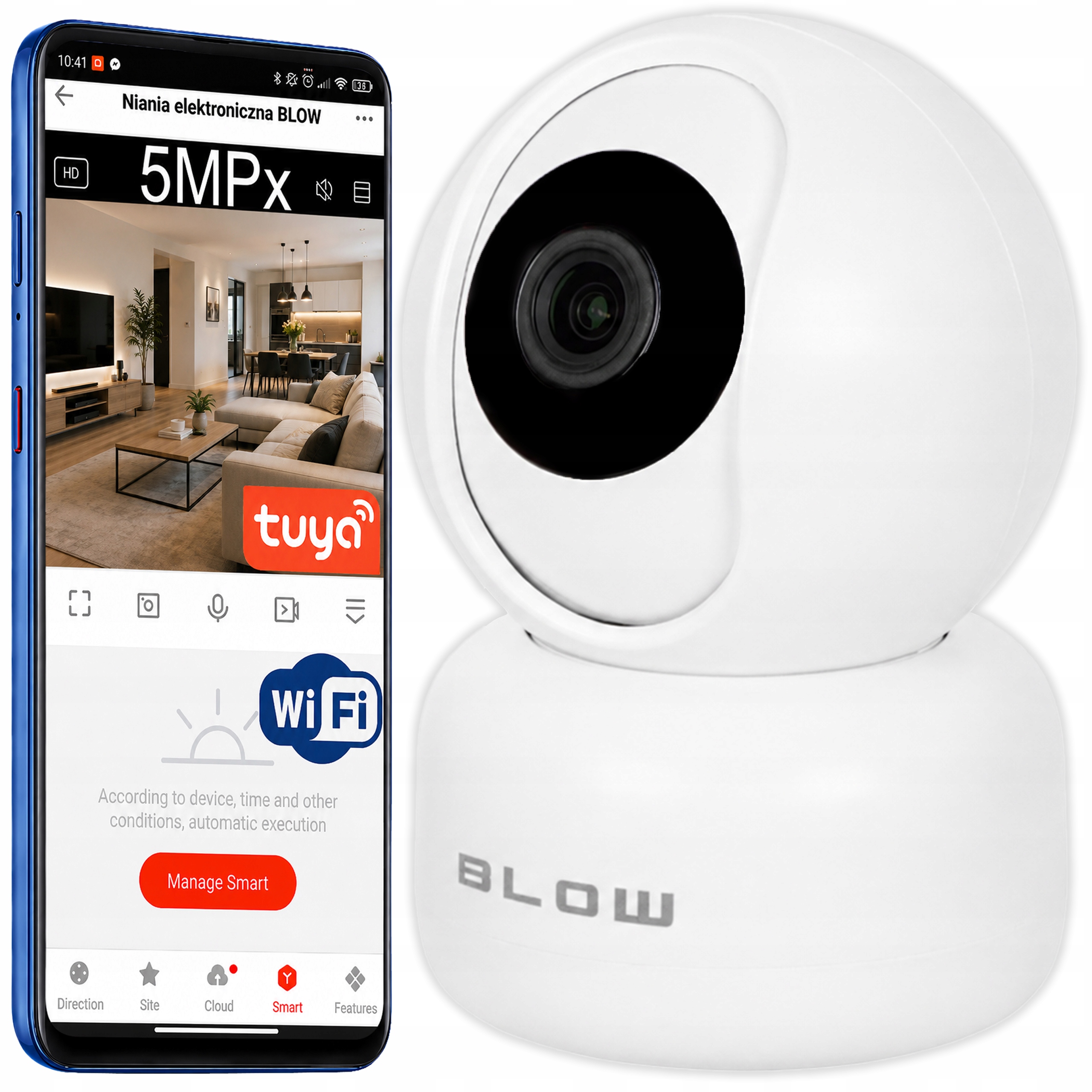 Wifi Ip Kamera Otočná Ptz Tuya Smart Chůvička Vnitřní Detekce Do Domácnosti