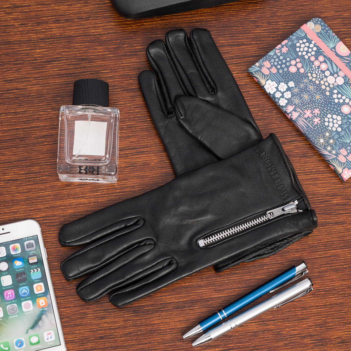 Rękawiczki skórzane damskie polar miś BELTIMORE pięciopalczaste ciepłe XL EAN (GTIN) 5903714335107