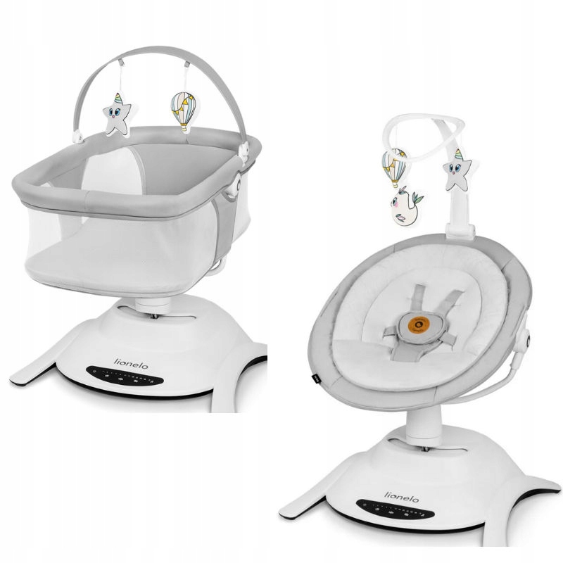 Lionelo Bella Set Grey Concrete zestaw 2w1 gondola