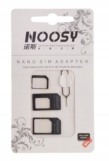 

Adaptery Sim Nano Micro + Kluczyk Sim Noosy