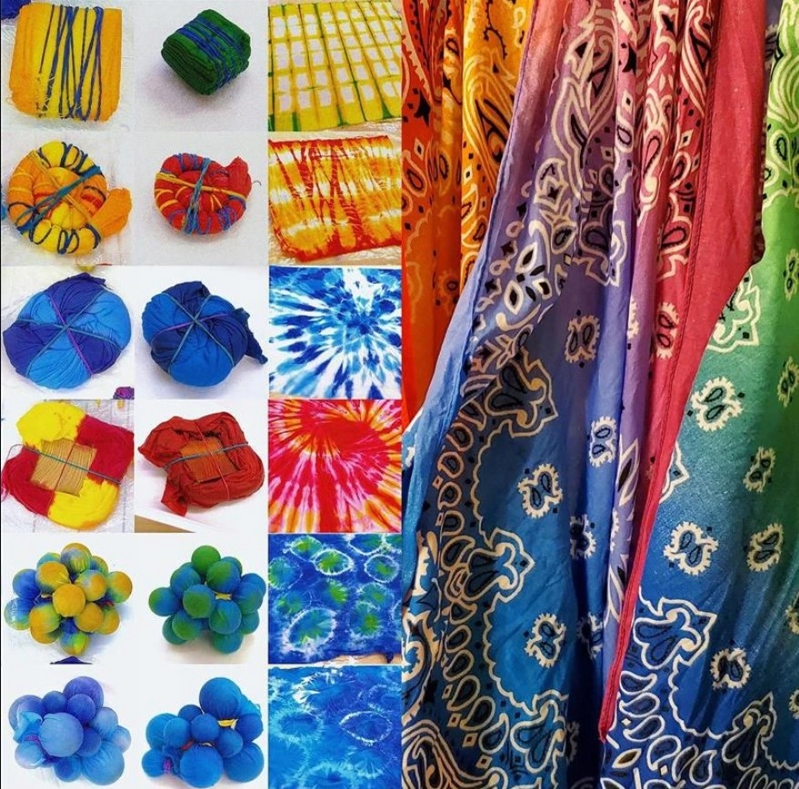 Tie-dye zestaw kreatywny barwniki do ubrań 10szt Marka inna