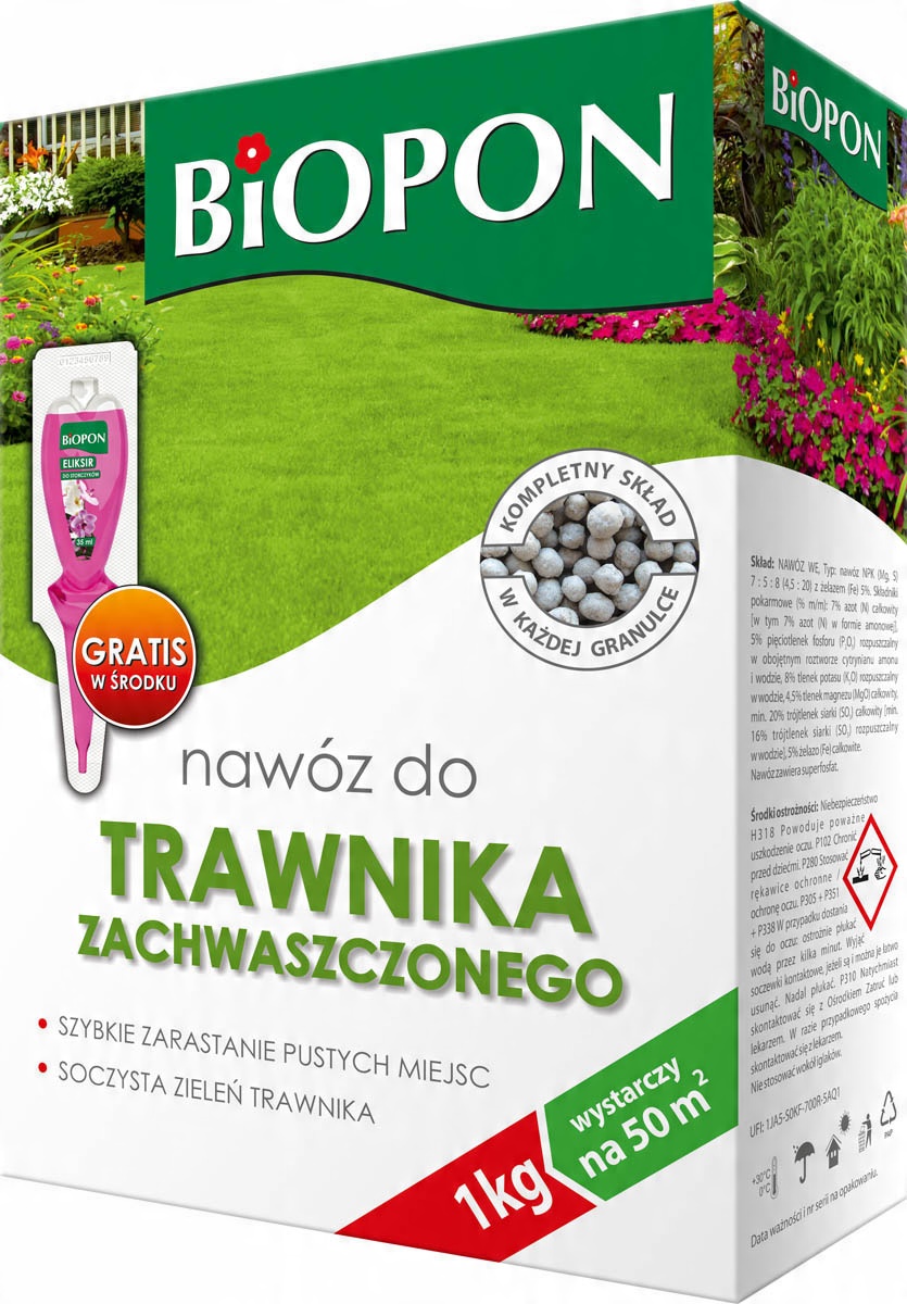 

Biopon Nawóz Granulat Do Trawnika Zachwaszczonego