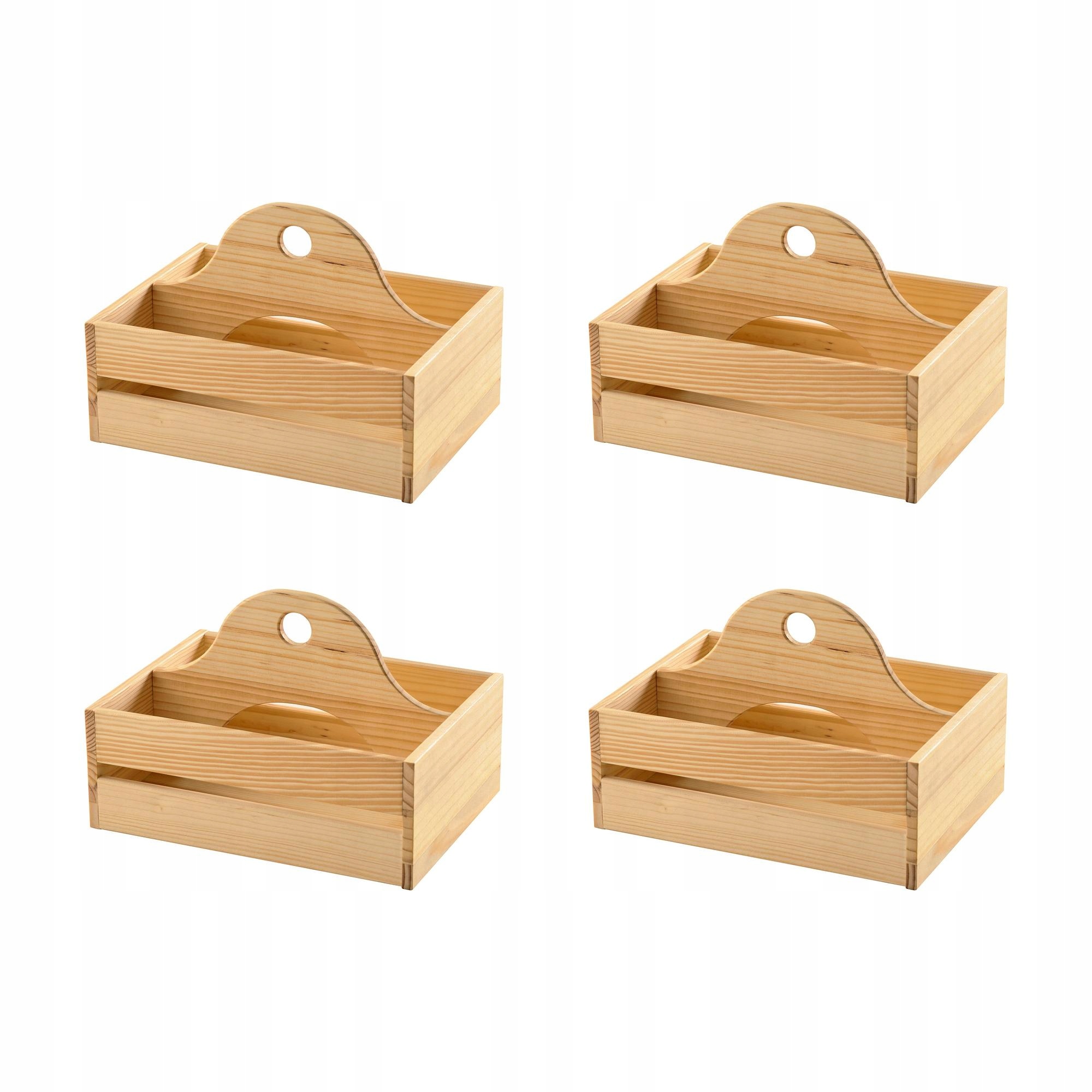 4 ks Chokladhaj Organizér na stůl dřevo 25x18 cm