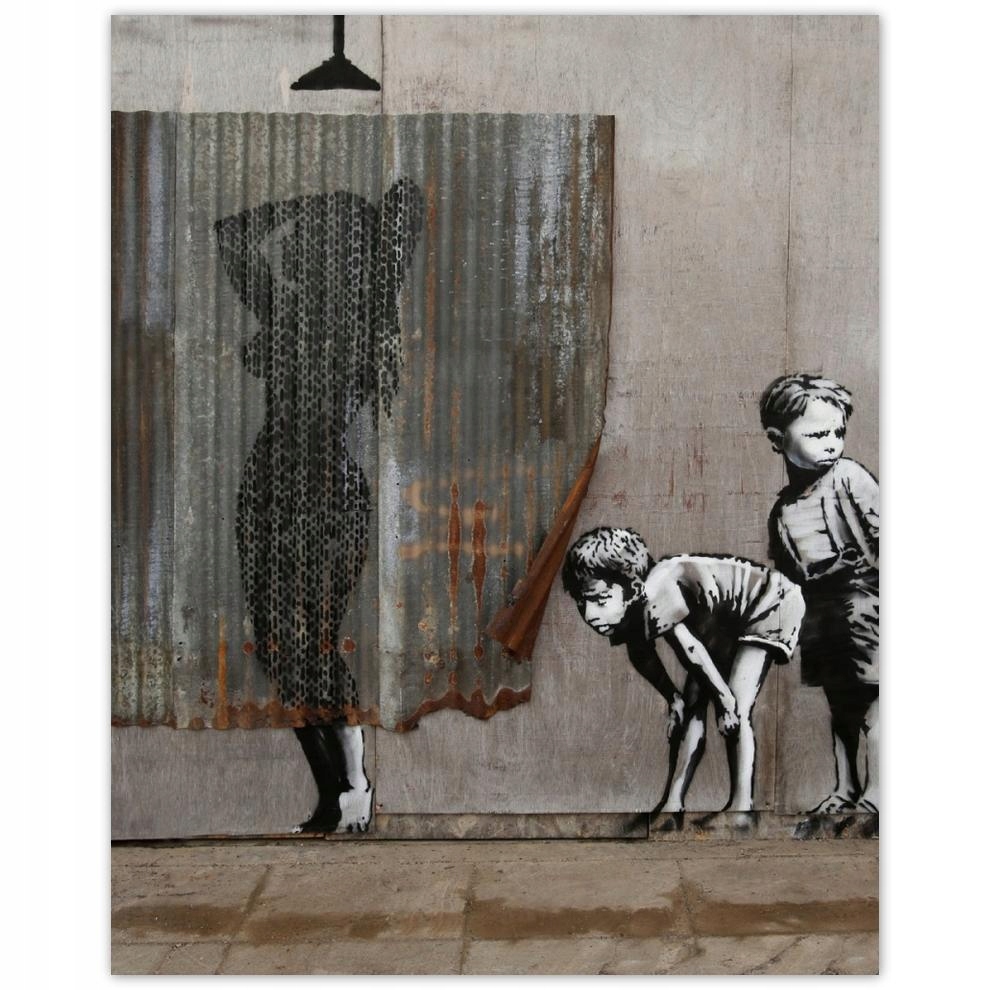 

Plakat 40x50 Banksy Chłopcy Prysznic