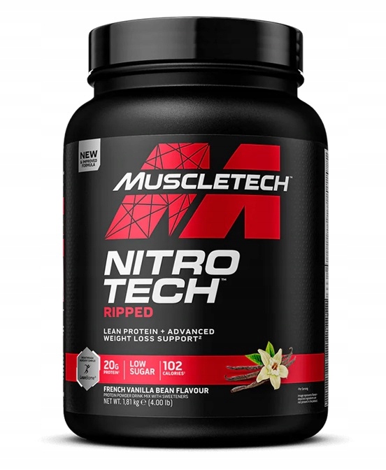 MuscleTech Nitro-Tech Ripped, French Vanilla Bean 1810 g