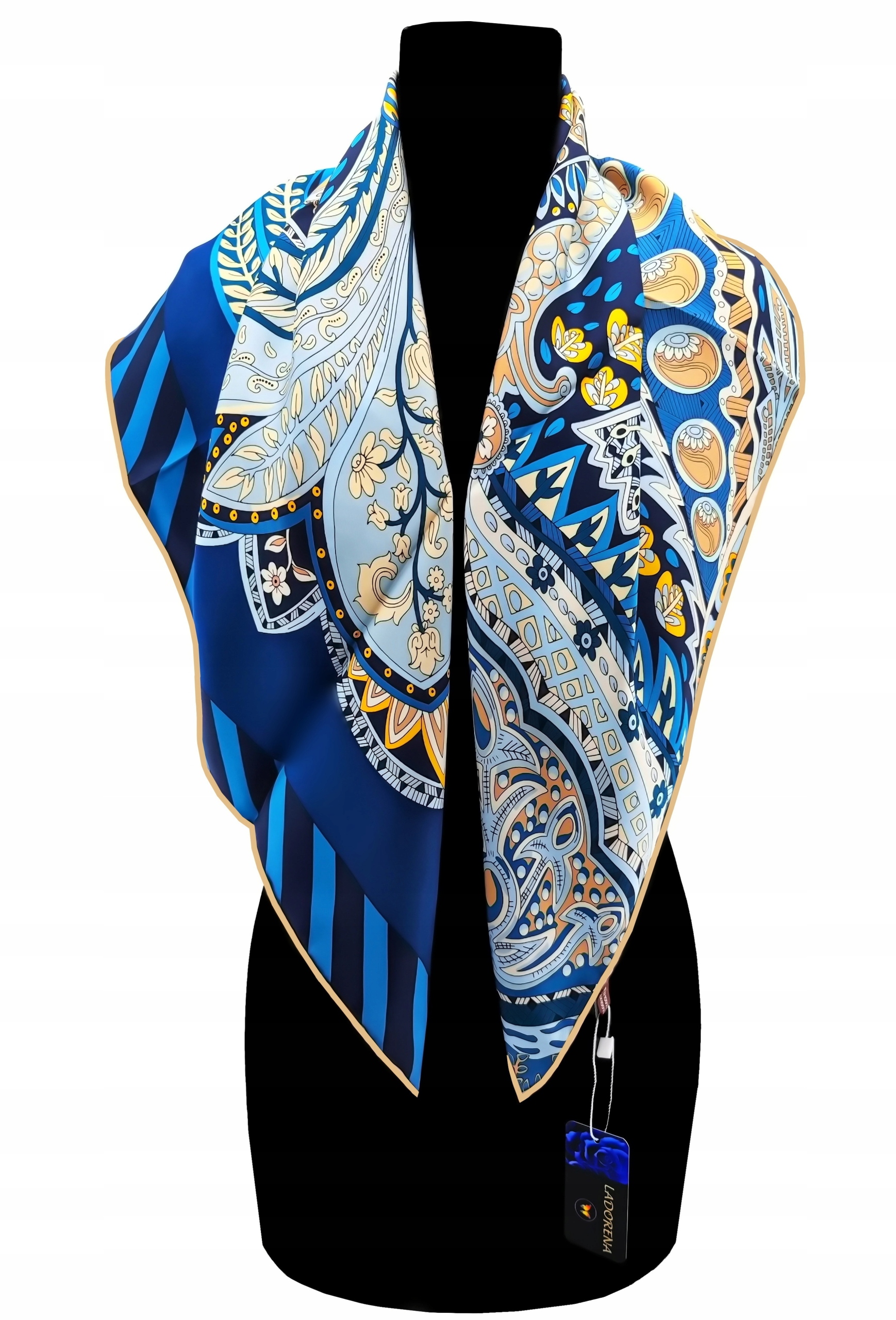 Hedvábný Šátek 100% Přírodní Hedvábí, Morušový, Prémiová Kvalita