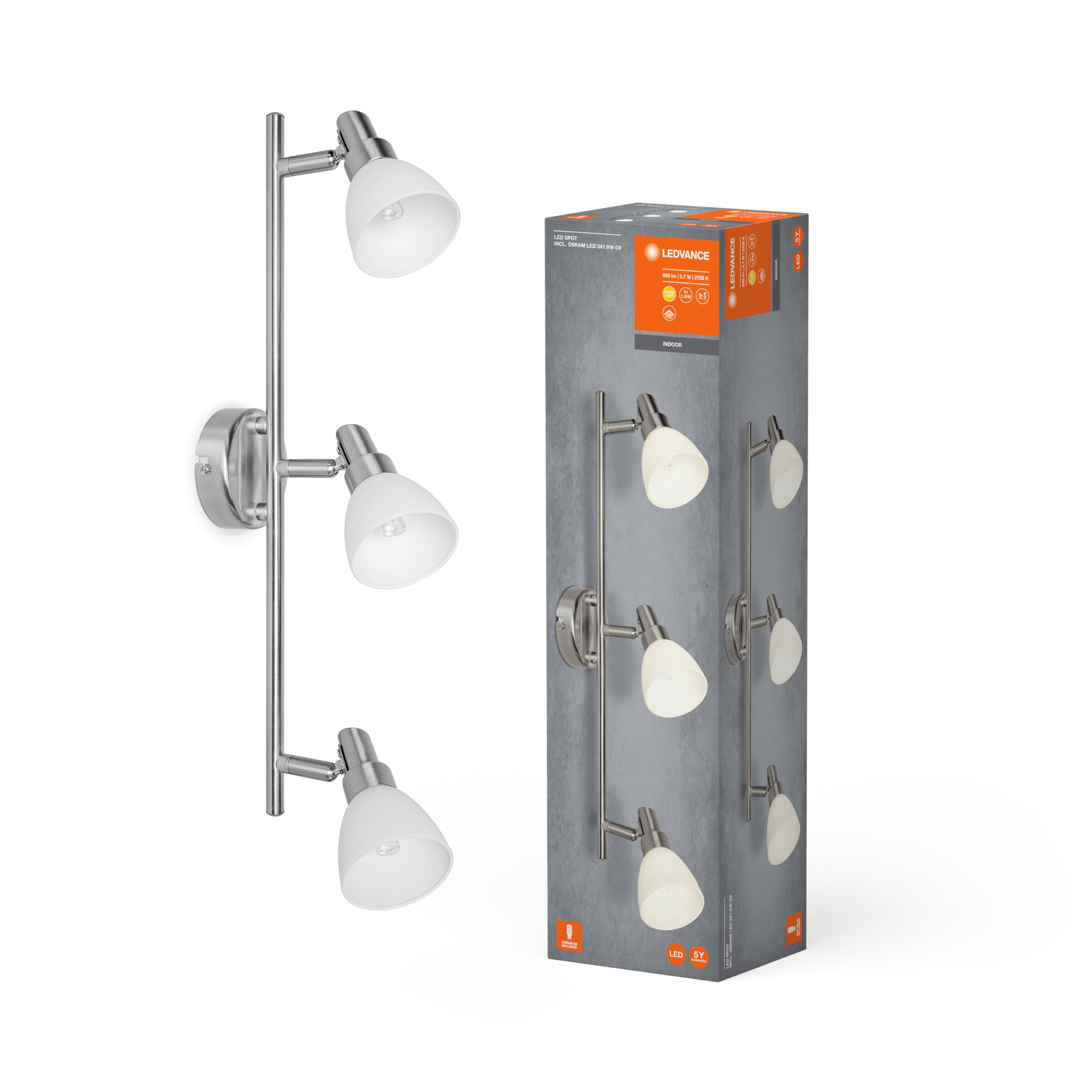 Stropní Svítidlo Nástěnná lampa Reflektor 5.7W 600lm 3000K Spot Downlight