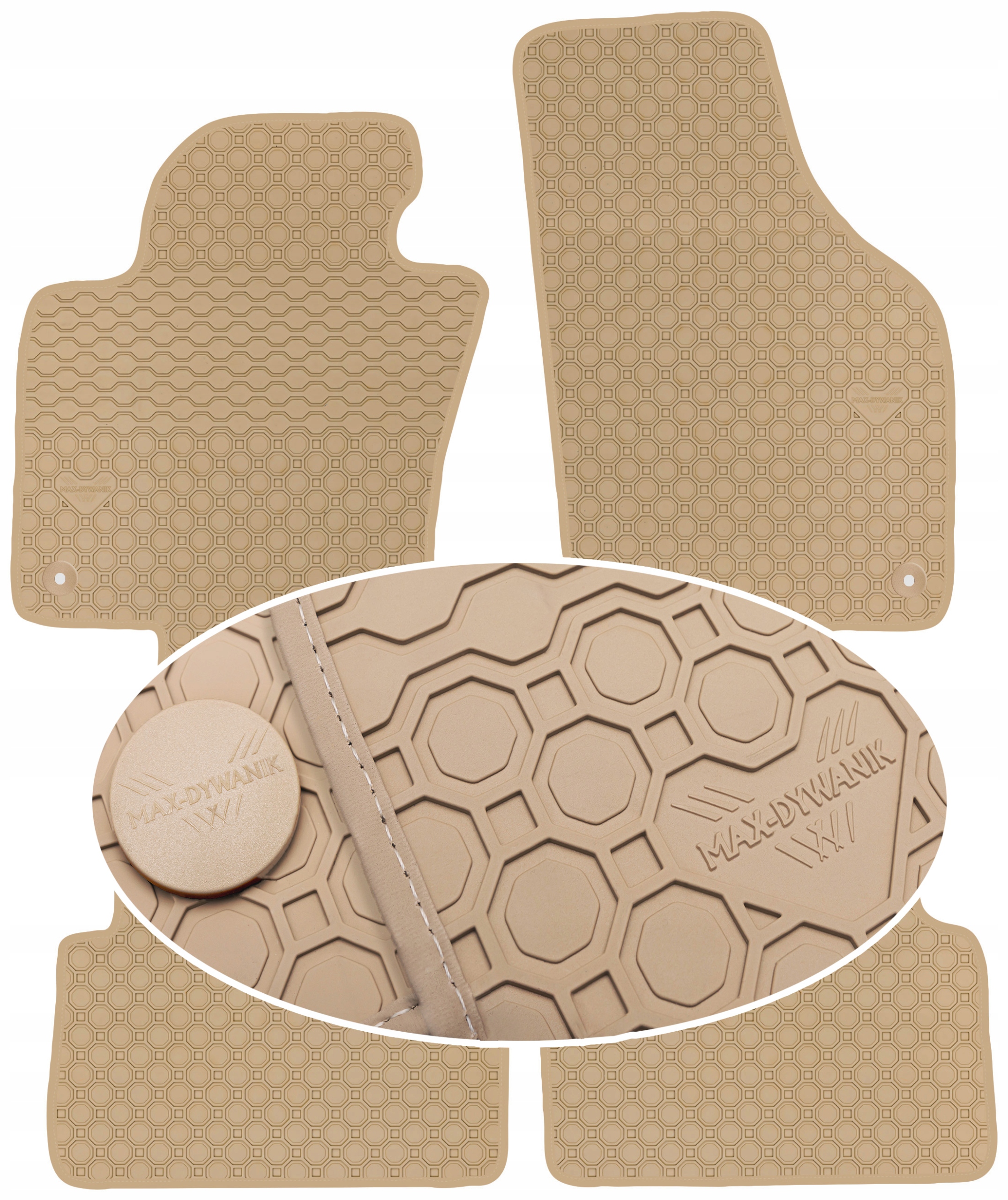 Vw Tiguan I 2007-2015 Koberce Béžové