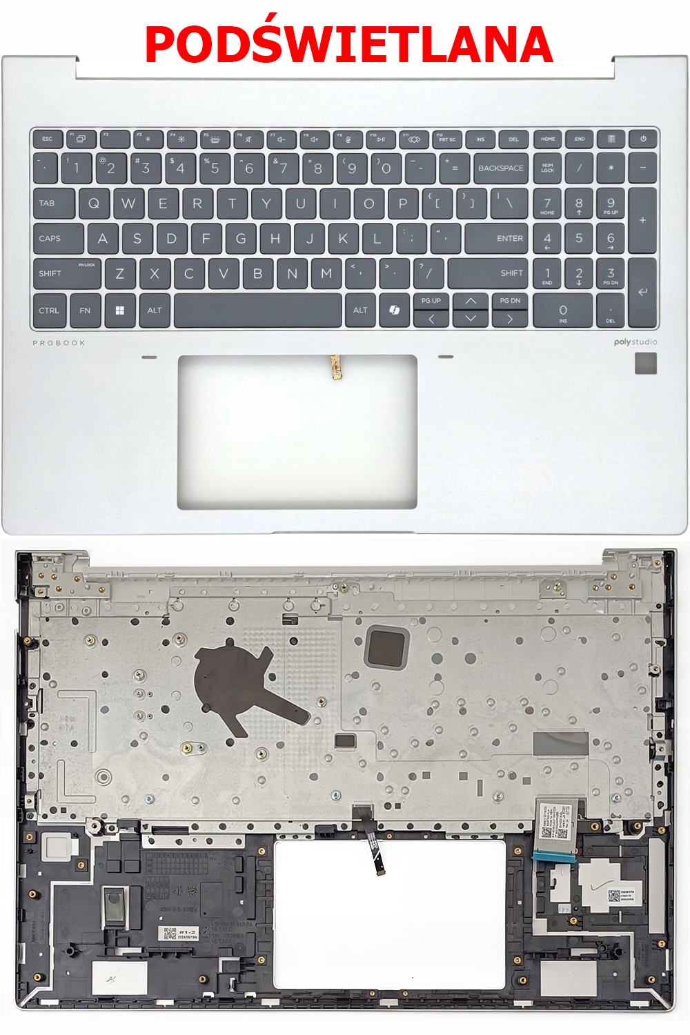 Nový Palmrest Pouzdro Klávesnice N98507-001 N98508-001 N98507-B31 Podsv.