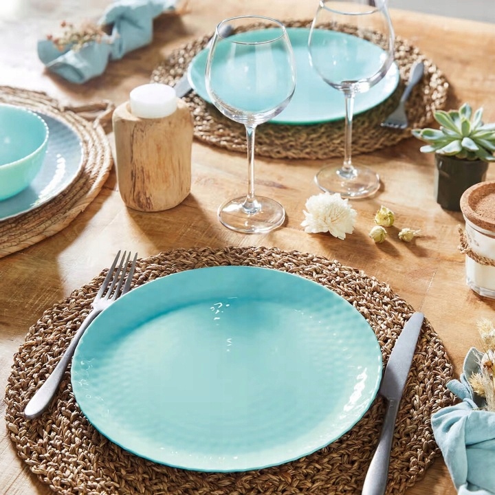 Talerze Serwis Komplet Obiadowy 18el Turkus TZ78 Marka Luminarc