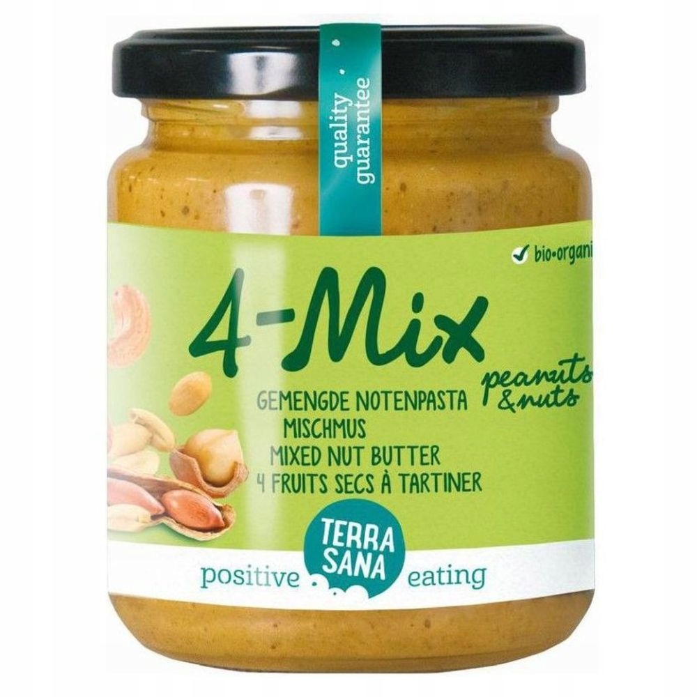 Levně 2x Terrasana Ořechový krém mix (4 ořechy) Bio 250 g