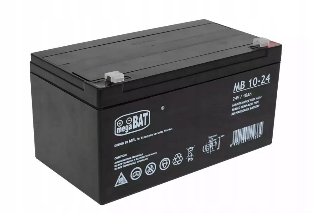 Akumulator żelowy Agm 24V 10Ah do pojazdów elektrycznych, zabawek i urządze