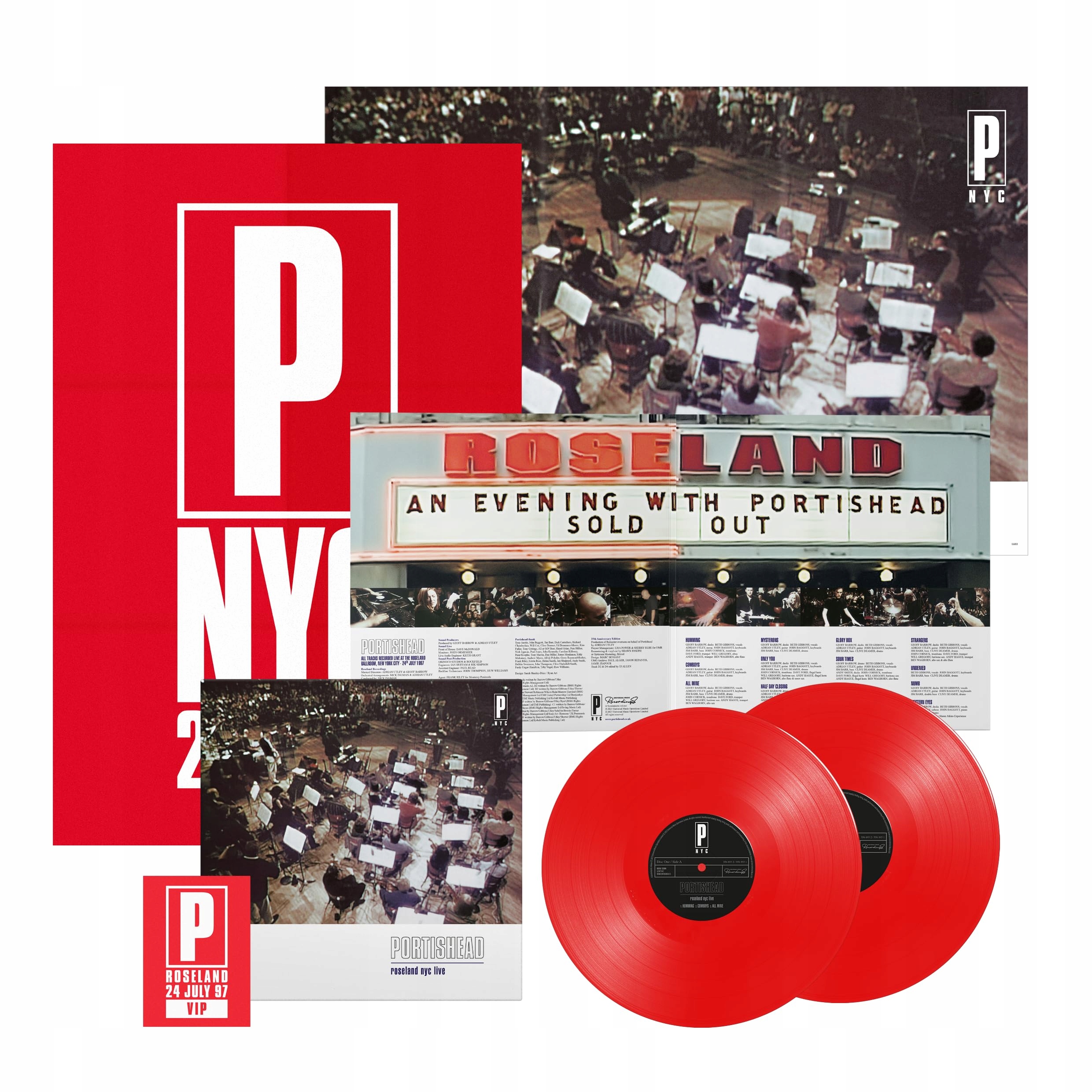 Portishead Roseland Nyc Live 25th Anniversary Edition Red Winyl 2LP Limited