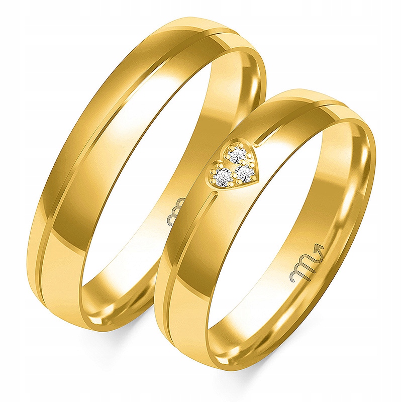 Złote Obrączki DIAMENTY PREMIUM MODEL OP-26C Marka Inna marka