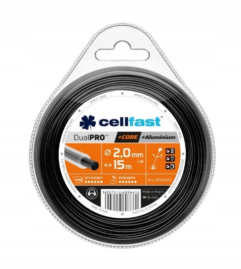 

Cell-fast Żyłka Z Rdzeniem Dualpro 2,4MM 15M Okrąg