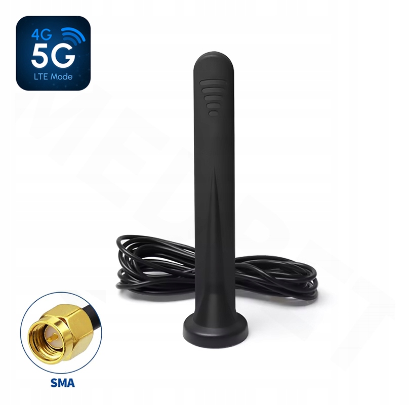 ZEWNĘTRZNA ANTENA GSM Wi-Fi LTE 3G 4G 5G 15 dBi WTYK SMA Z MAGNESEM
